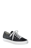 PAUL GREEN LACY ZIP LEATHER SNEAKER