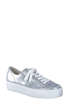 Paul Green Bixby Platform Sneaker In Lago Metallic Antic