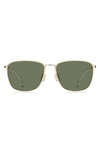 Hugo Boss 59mm Polarized Aviator Sunglasses In Gold / Green