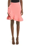 Alexander Mcqueen Mini Skirt With Ruches In Pink