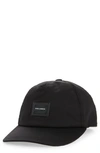 Dolce & Gabbana Logo-patch Stretch-cotton Cap In Nero