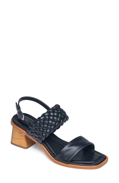 Bernardo Beaufort Sandals In Black Glove Leather