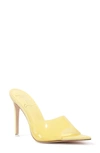 Black Suede Studio Bss X Caroline Bella Mules In Yellow Leather/ P