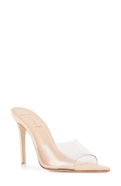 Black Suede Studio Bss X Caroline Bella Mules In Blush Leather/ Pv