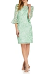 ADRIANNA PAPELL ROSIE EMBROIDERED COCKTAIL DRESS