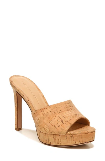 Veronica Beard Dali Cork Slide Platform Sandals In Natural