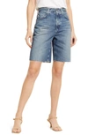 Ag Kerah Raw Hem Denim Shorts In Yale