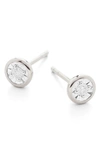 MONICA VINADER ESSENTIAL DIAMOND STUD EARRINGS