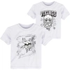 OUTERSTUFF TODDLER WHITE MINNESOTA VIKINGS COLORING ACTIVITY TWO-PACK T-SHIRT SET