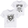 OUTERSTUFF TODDLER WHITE CHICAGO BEARS COLORING ACTIVITY TWO-PACK T-SHIRT SET