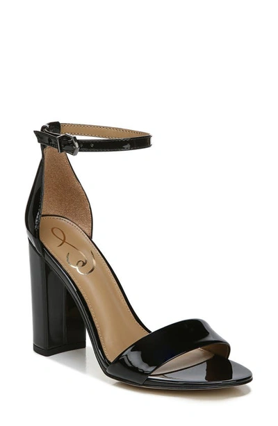 Sam Edelman Yaro Ankle Strap Sandal In Black Suede