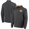 Colosseum Men's Charcoal Iowa Hawkeyes Tortugas Logo Quarter-zip Jacket In Charcoal