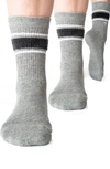 AREBESK AREBESK 2-PACK COTTON TERRY CREW SOCKS