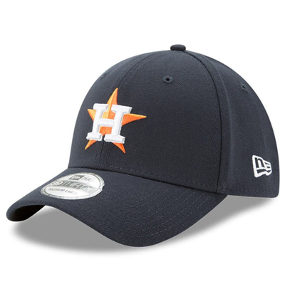 New Era Navy Houston Astros Button Team Classic 39thirty Flex Hat