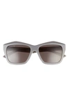 BALENCIAGA 57MM RECTANGLE SUNGLASSES