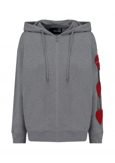 Moschino Love Hoodie In Grey