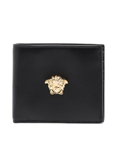 Versace Black Medusa Leather Wallet