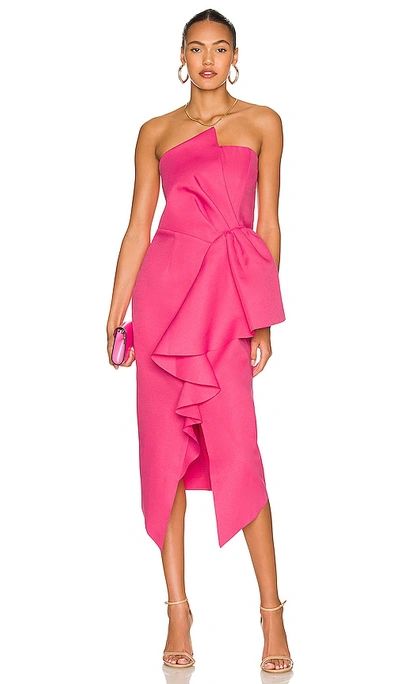 Elliatt Reception Dress In Fuchsia