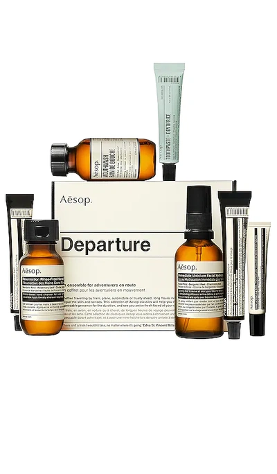 Aesop Departure 7-piece Travel Kit In White