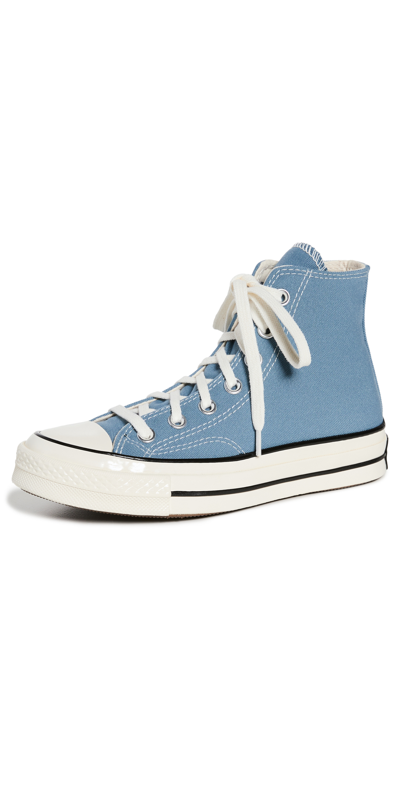 Converse Blue Recycled Canvas Chuck 70 Hi Trainers