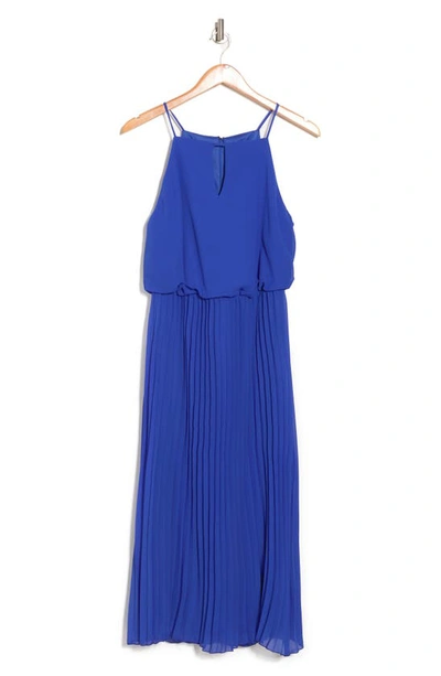 Sam Edelman Pleated Maxi Dress In Cobalt
