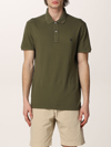 Brooksfield Polo Shirt In Cotton With Logo In Military