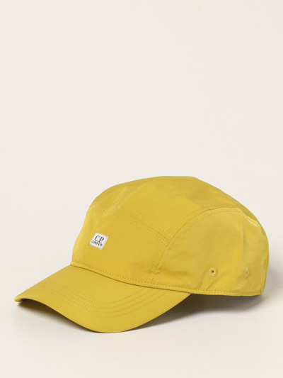 C.p. Company Baseball Cap  In Yellow