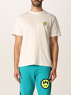 Barrow Cotton T-shirt With Smile In White