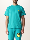 Barrow Cotton T-shirt With Smile In Green