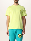Barrow Cotton T-shirt With Smile In Lime