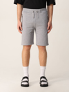 Balmain Cotton Jogging Shorts In Grey