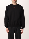 Gcds Cotton Jumper With Logo In Black