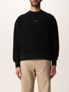 Msgm Jumper With Embroidered Logo In Black