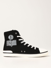 Isabel Marant Benkeen Logo High-top Canvas Trainers In Black