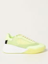 Stella Mccartney Loop Faux Leather Runner Sneakers In Yellow