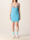 Chiara Ferragni Light Blue Viscose Blend Dress In 浅蓝色