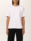 Fay T-shirt With Embroidered Logo In White
