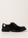 Montelpare Tradition Derby In Brushed Leather In Black