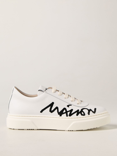 MM6 MAISON MARGIELA MM6 MAISON MARGIELA SNEAKERS IN LEATHER,357954001