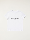 Givenchy Kids' Cotton T-shirt With Logo In White
