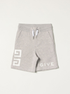 Givenchy Kids' Jogging Shorts With 4g Logo In Grey