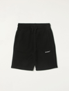 Off-white Rubber Logo-print Cotton-jersey Shorts 4-12 Years In Black