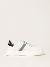 Msgm Leather Sneakers In White