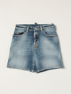 DSQUARED2 JUNIOR 5-POCKET DENIM SHORTS,c80209028