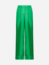 Blanca Vita Wide-leg Silk Trousers