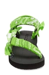 Arizona Love Trekky Bandana Sandal In Fluo Green