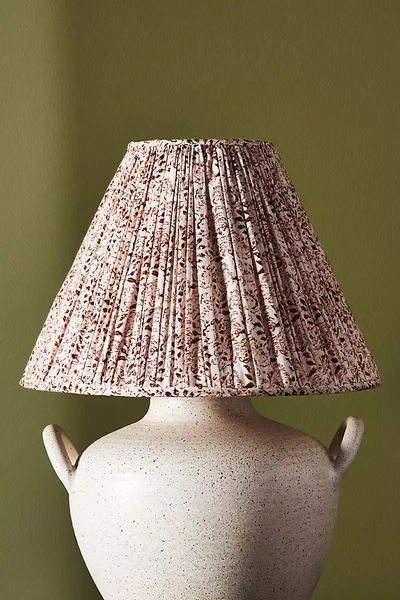 Amber Lewis For Anthropologie Floral Lamp Shade By  In White Size M