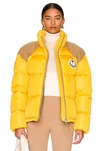 Moncler Genius 8 Moncler Palm Angels Yellow Down Kelsey Jacket In Yellow