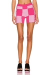 Jacquemus Le Short Gelato Cotton Knit Mini Shorts In Pink