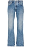 Maison Margiela Vintage Wash Denim Jeans Stitches On Back In Vintage Wash